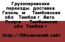 Грузоперевозки, переезды, доставка. Газель 3м. - Тамбовская обл., Тамбов г. Авто » Услуги   . Тамбовская обл.,Тамбов г.